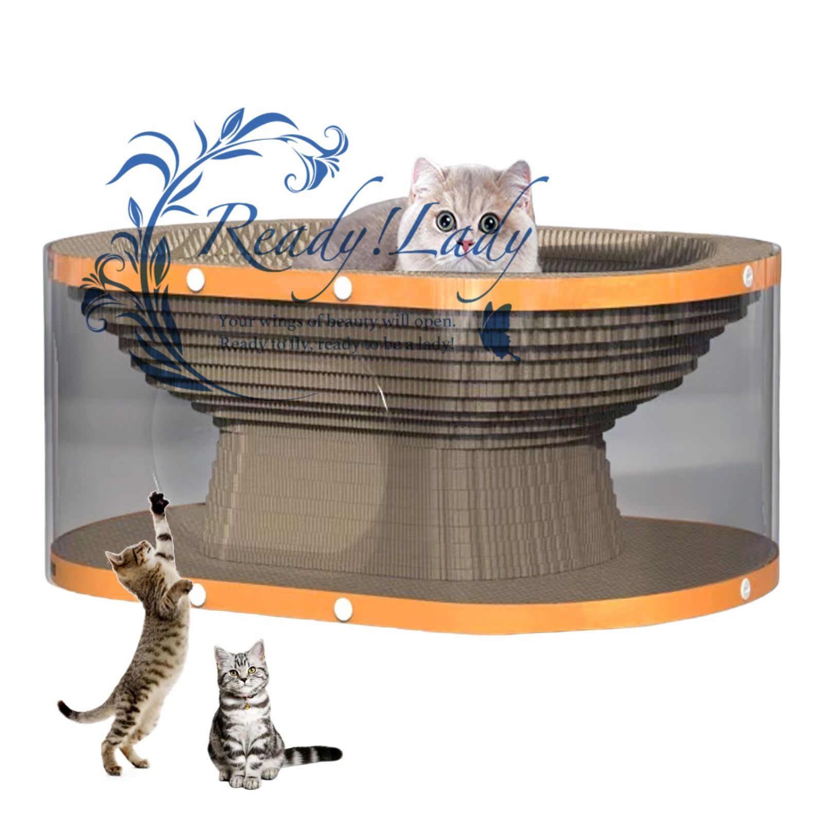 猫 爪研ぎ 猫ベッド 双層 つめとぎ ダンボールハウス 爪研ぎハウス