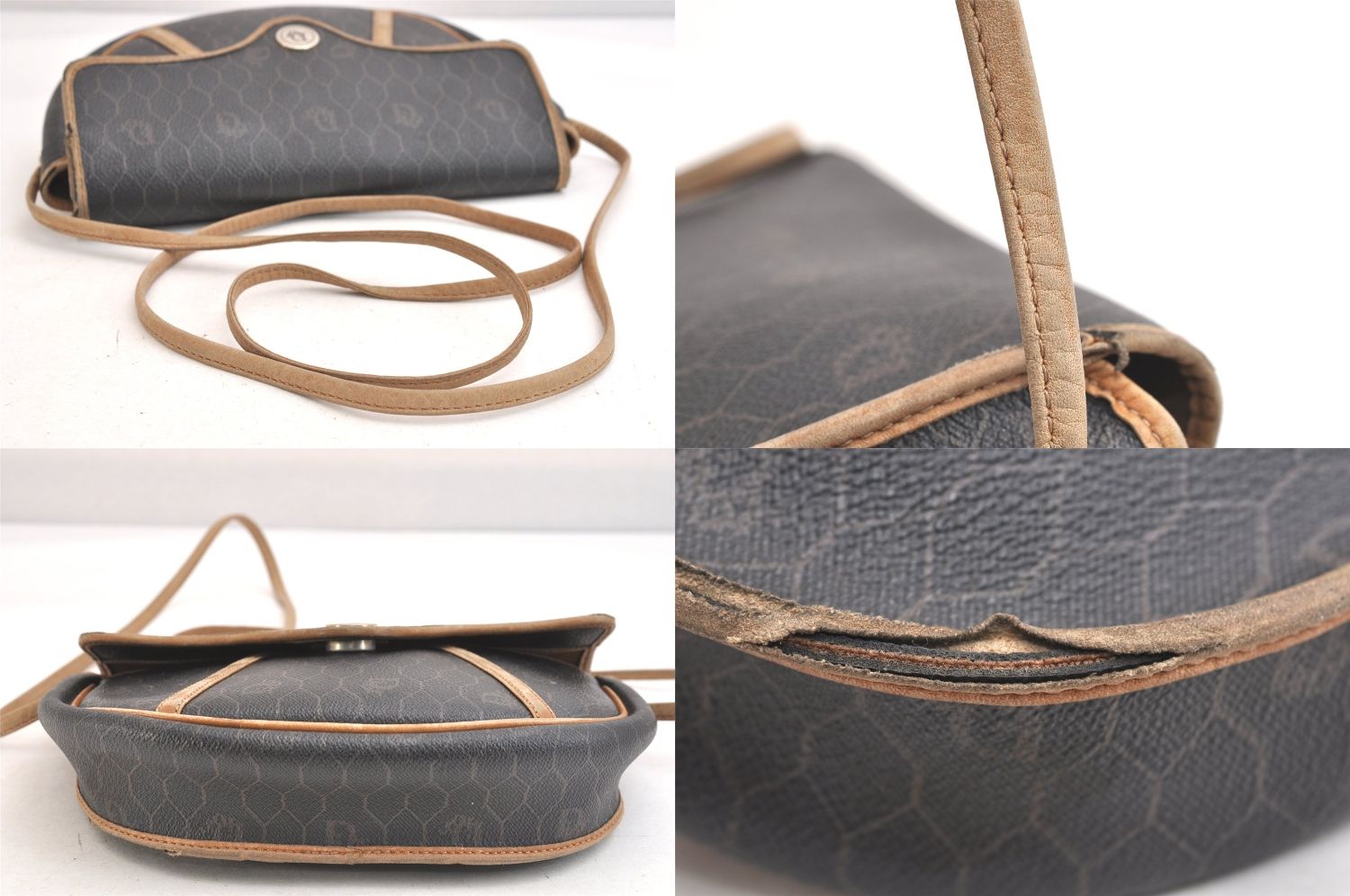 ハニカム柄 ショルダーバッグ