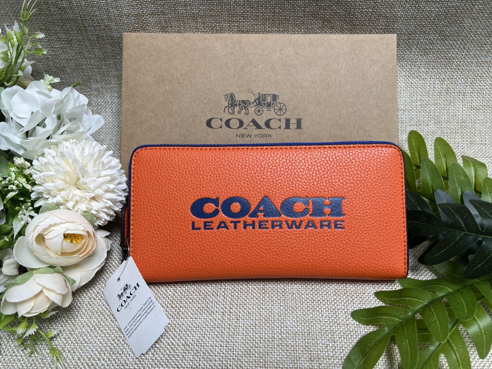 COACH 財布 コーチ 長財布 アコーディオン ラウンドファスナー 