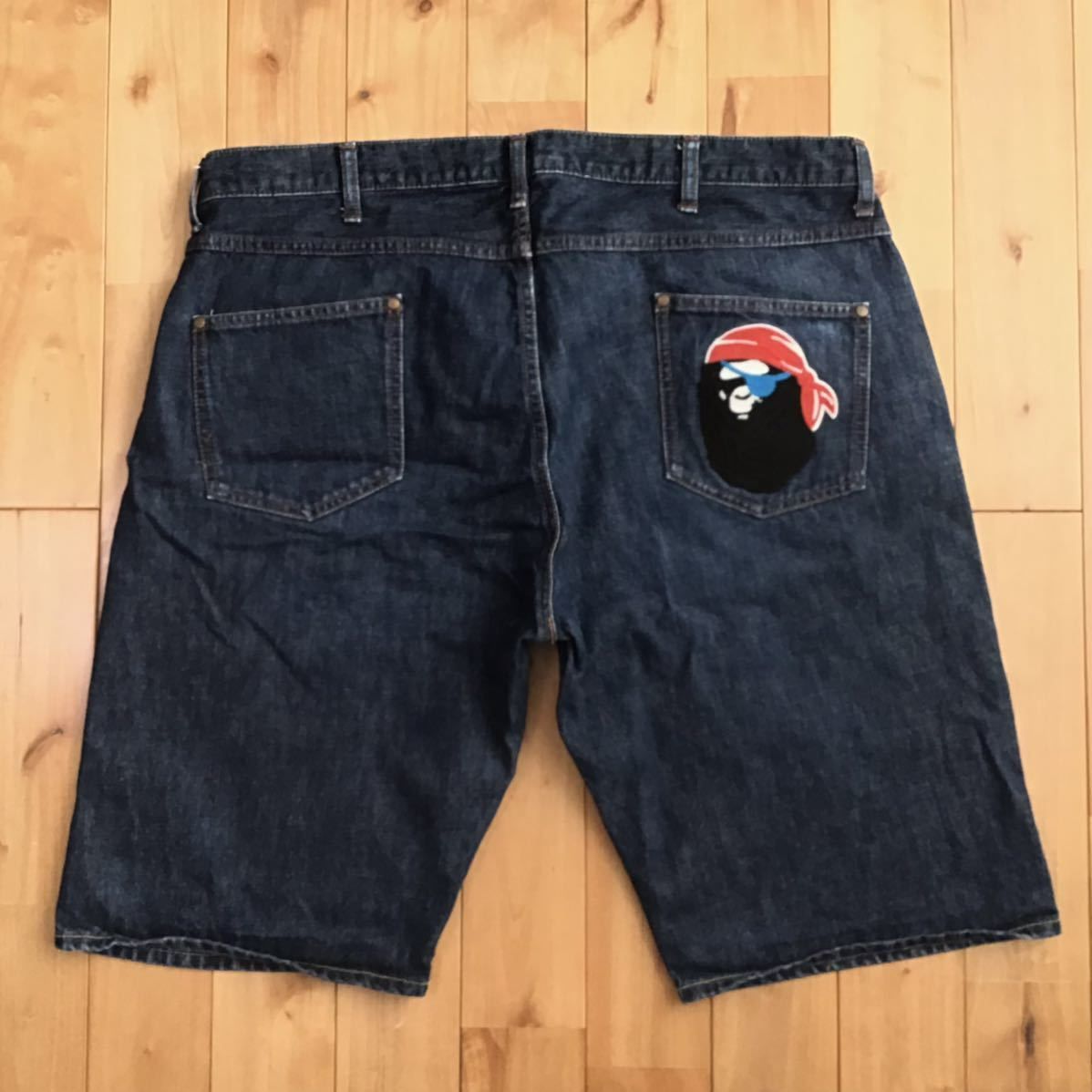 ☆パイレーツストア限定☆ XXL 海賊 APE HEAD 刺繍 デニム