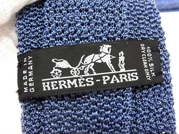 極美品　エルメス　ニットタイ 極美品 エルメス HERMES ニットタイ シルク