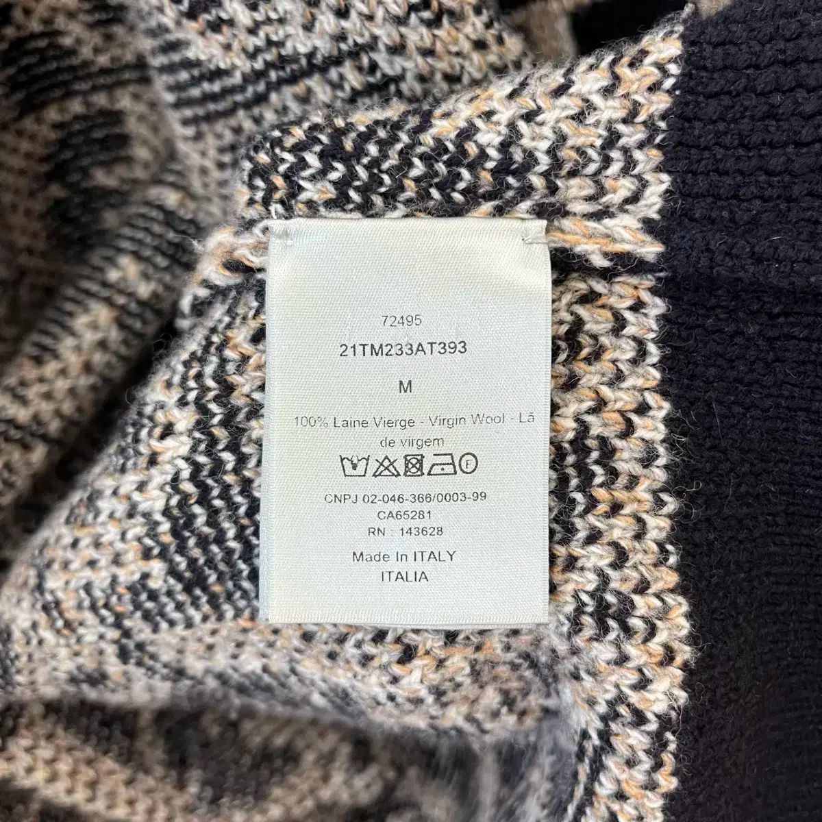 オブリーク★【 Dior 】バージンウールジャカード カーディガン DIOR | カーディガン ディオール オブリーク バージンウール