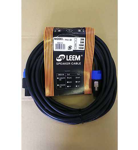 LEEM/ SSS-10 スピーカーケーブル スピコンxスピコン 10m