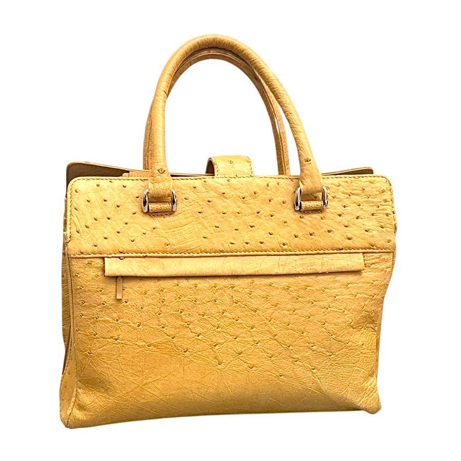 オーストリッチ ハンドバッグ GENUINE OSTRICH LEATHER 日本製