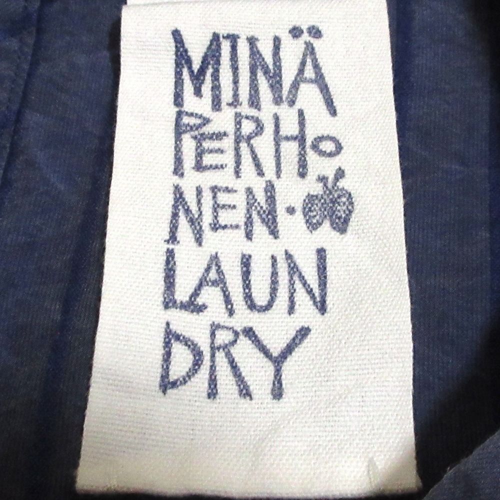 むぎmina perhonen hoshi＊hana シルクブラウス 36 良品 mina perhonen ミナペルホネン ランドリー hoshi hana
