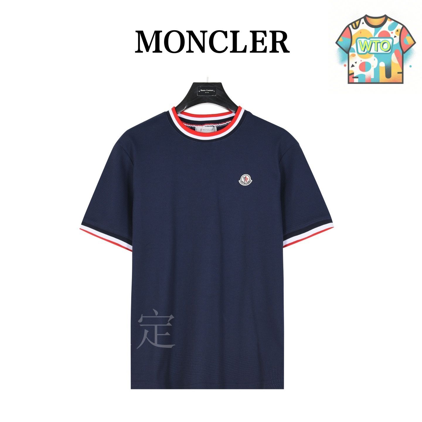パリ直営店買付【MONCLER】ラウンドレタリングロゴTシャツ☆3色 MONCLER 2024/25秋冬新作 ロゴパッチ付 クルーネック半袖Tシャツ