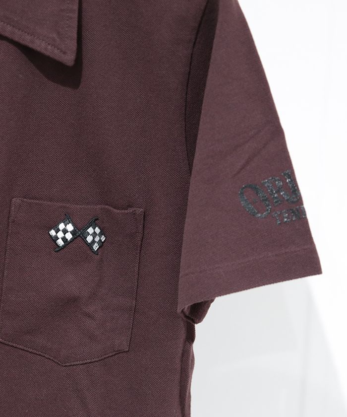 21AW テンダーロイン 鹿の子 ポロシャツ ブラウン TENDERLOIN - 21AW 渋谷店限定 テンダーロイン 鹿の子
