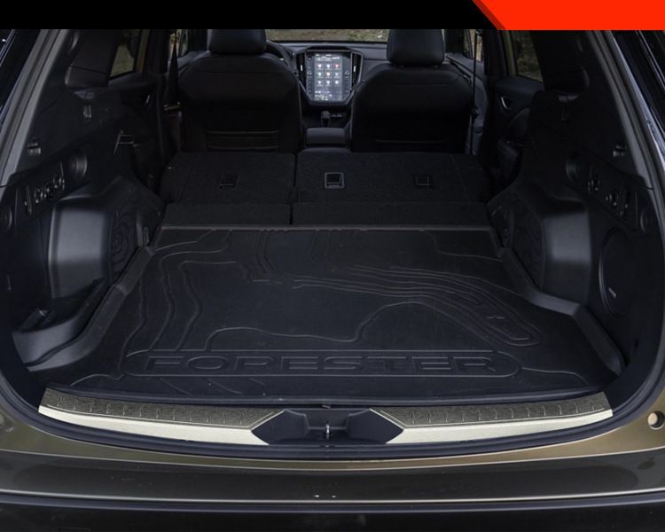 スバル 25年式 フォレスター 後バンパー 内蔵ステンレスガードプレート メッキ装飾 304ステンレス製 2ピースセット