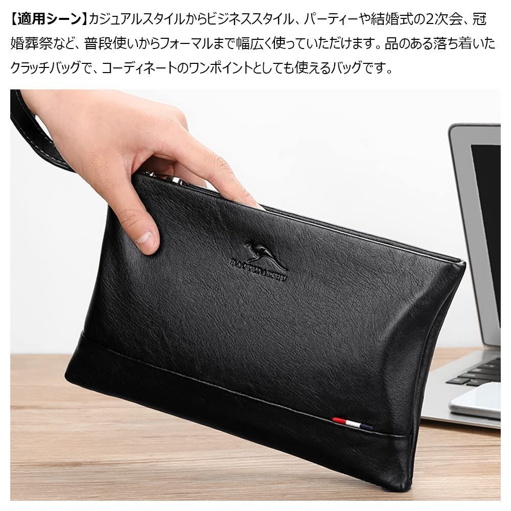 人気商品2way革 セカンドバッグ メンズ クラッチ バッグ 9.7インチの