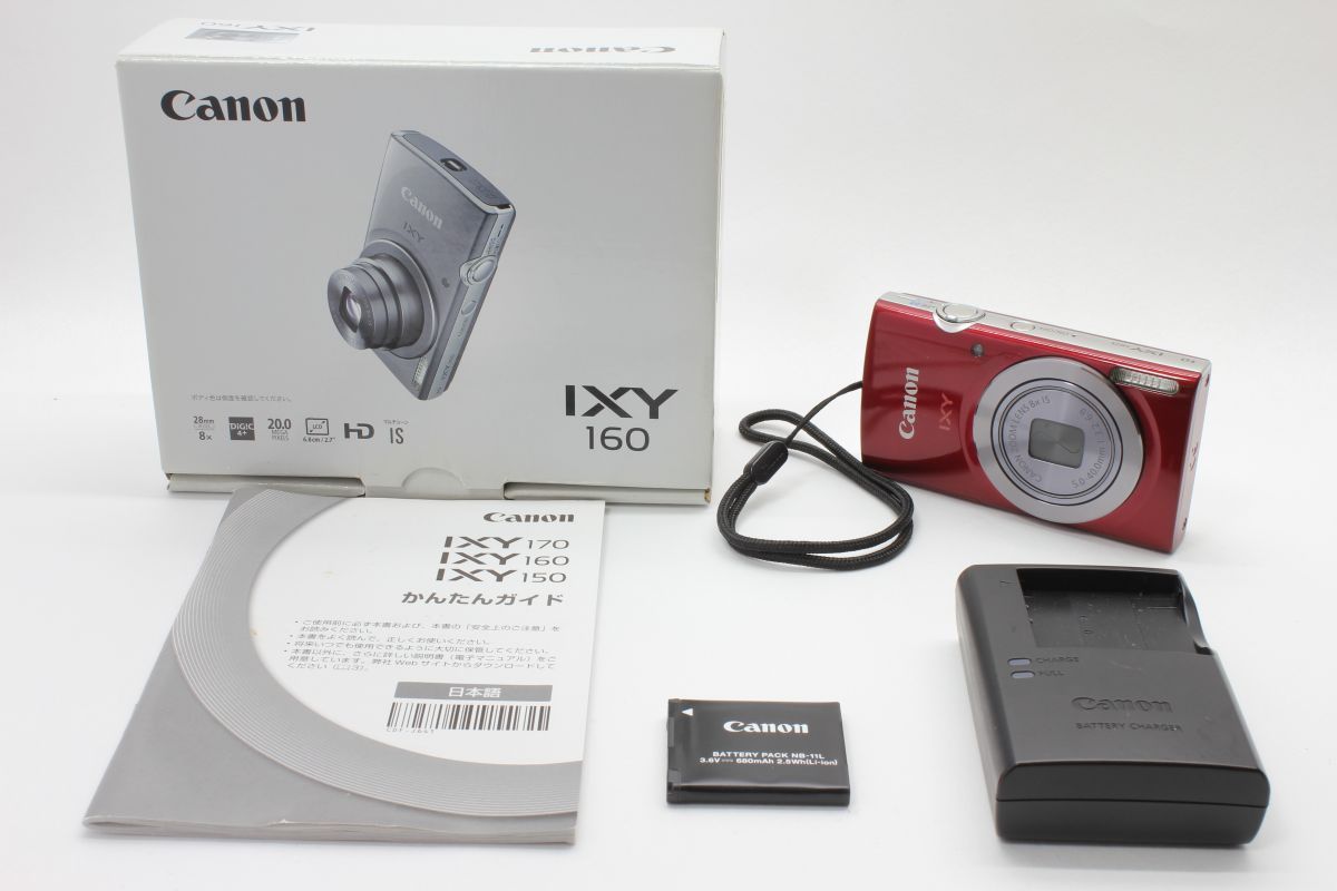 Canon キャノン IXY 160 デジタルカメラ 美品 美品】CANON IXY160
