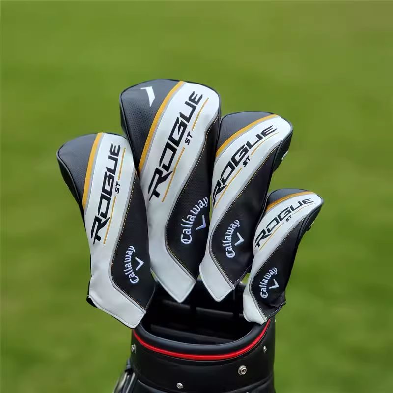 Callaway ゴルフクラブカバーゴルフ ヘッド カバー 4点セット 白黒#5