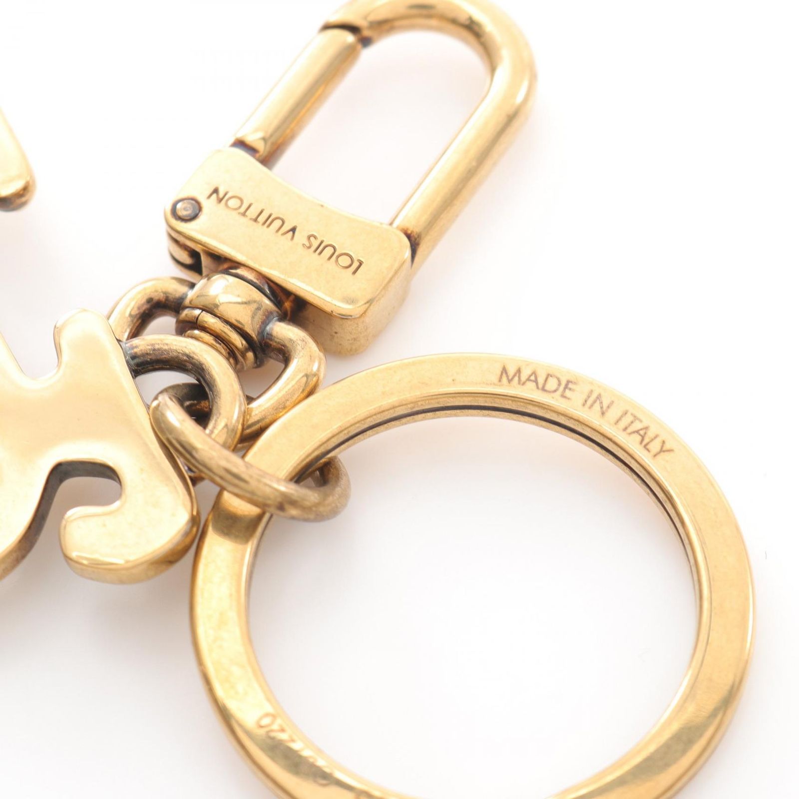 ルイ・ヴィトン LOUIS VUITTON チャーム ポルト クレ スクエアードLV  