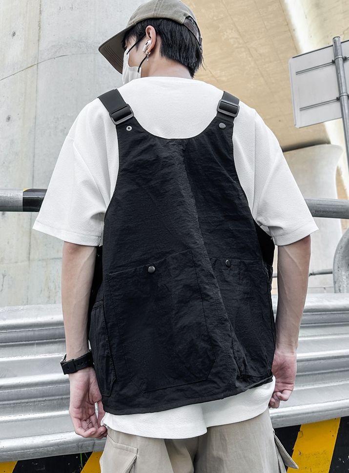 マルチポケットベスト 2way ショルダーバッグ 着るバッグ 登山 ベスト