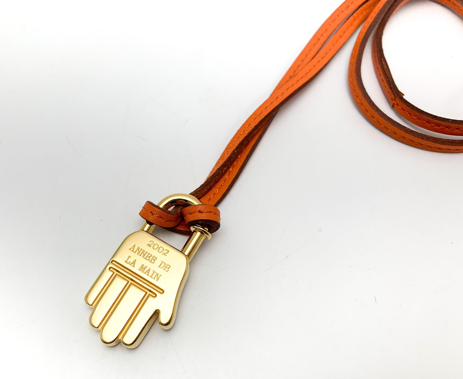 HERMES エルメス ハンドモチーフ ゴールド金具 カデナ ラニエール 革紐 