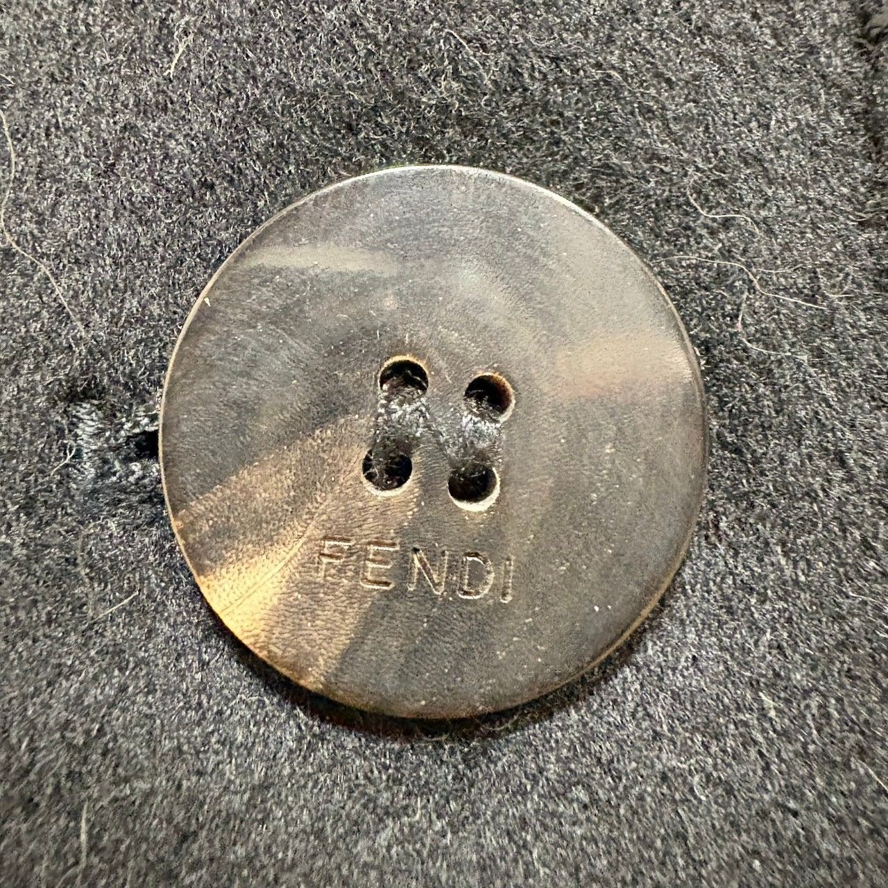 ☆良品 FENDI フェンディ カシミヤ混 セーブルファー ウール