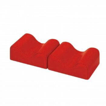 高田ベッド製作所 レッグイージー 足置きマクラ クッション レッド TB-77C-164