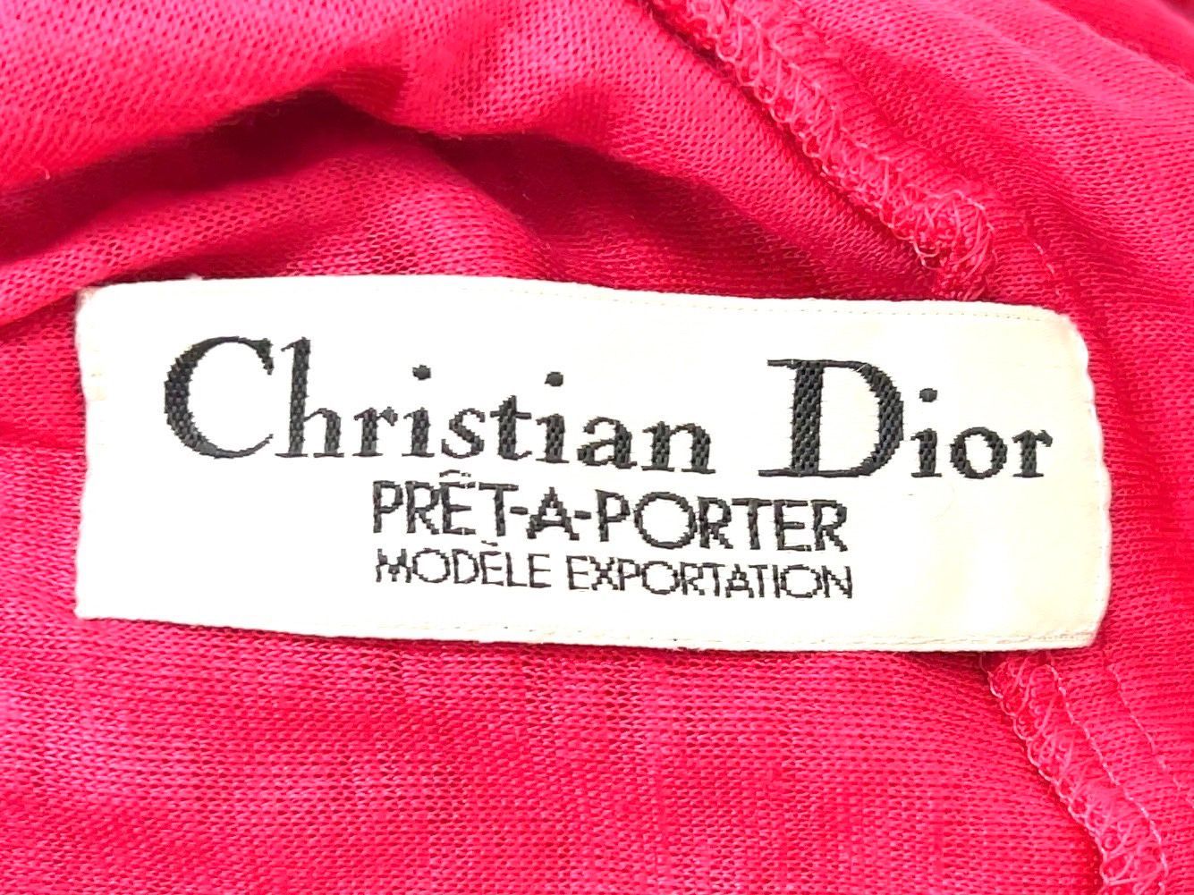 TK241 Christian Dior PRET-A-PORTER ワンピース ドレス ノースリーブ ピンク系 ペチコート付き レディース