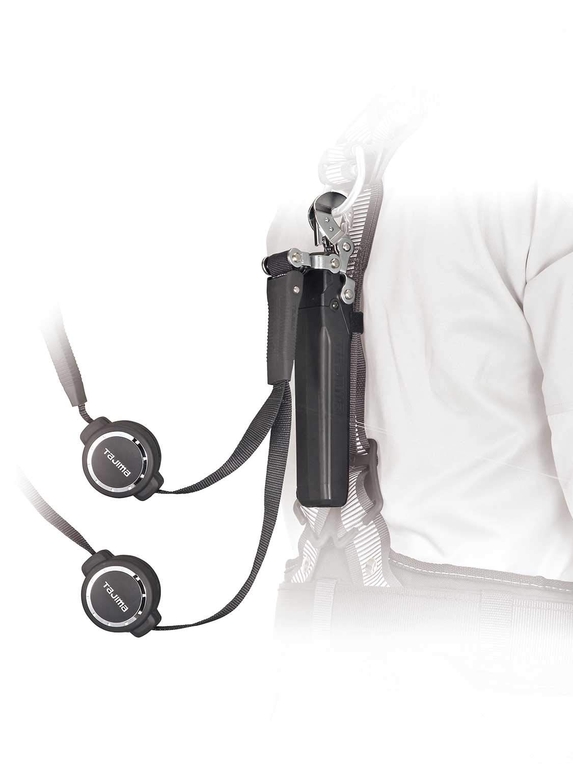 ランヤード長150cm 巻取器を移動することで好みのランヤード長に調整