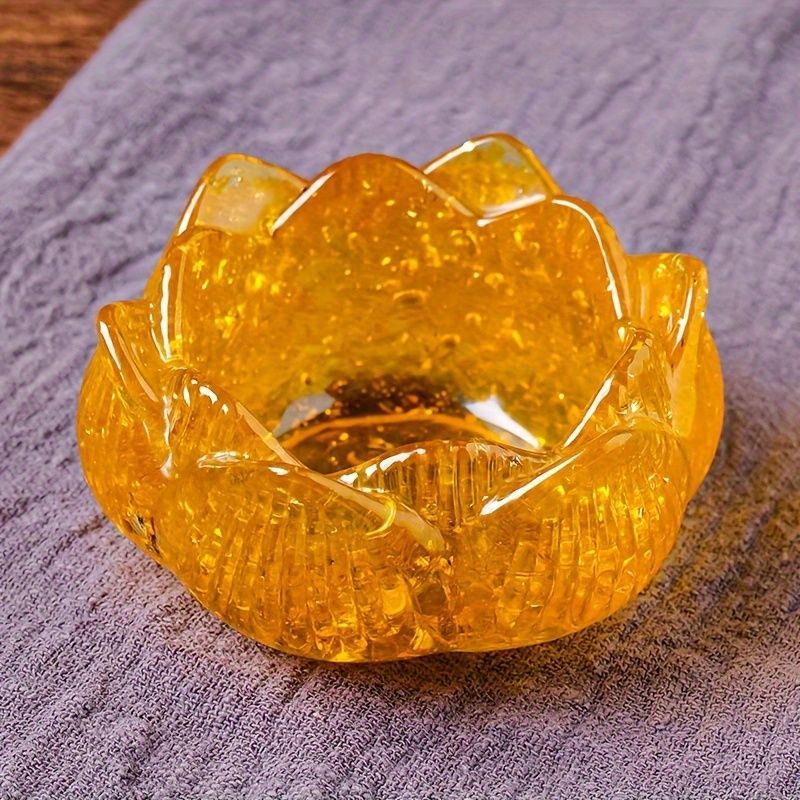 小物入れ クリスタル ロータスボウル 灰皿型 蓮の花 収納ケース