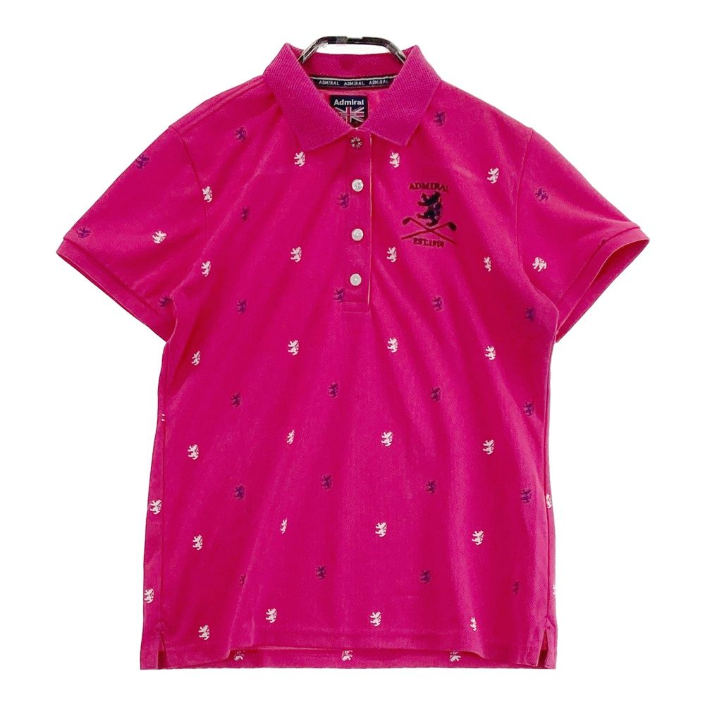 サイズ：L ADMIRAL アドミラル 半袖ポロシャツ ピンク系 [240101503242