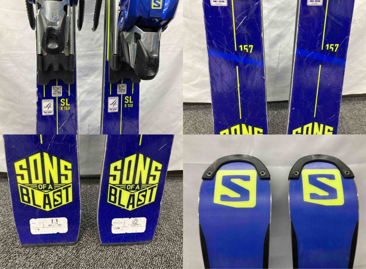 M*K様 サロモン FIS SL レーシング スキー板 157cm 25 SALOMON サロモン S/RACE FIS SL 157cm + ICON RS 12 スキー