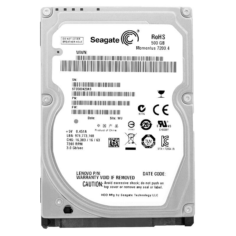 Seagate モーメント ST9500420AS 500GB 16MB SATA II 2.5 7200RPM