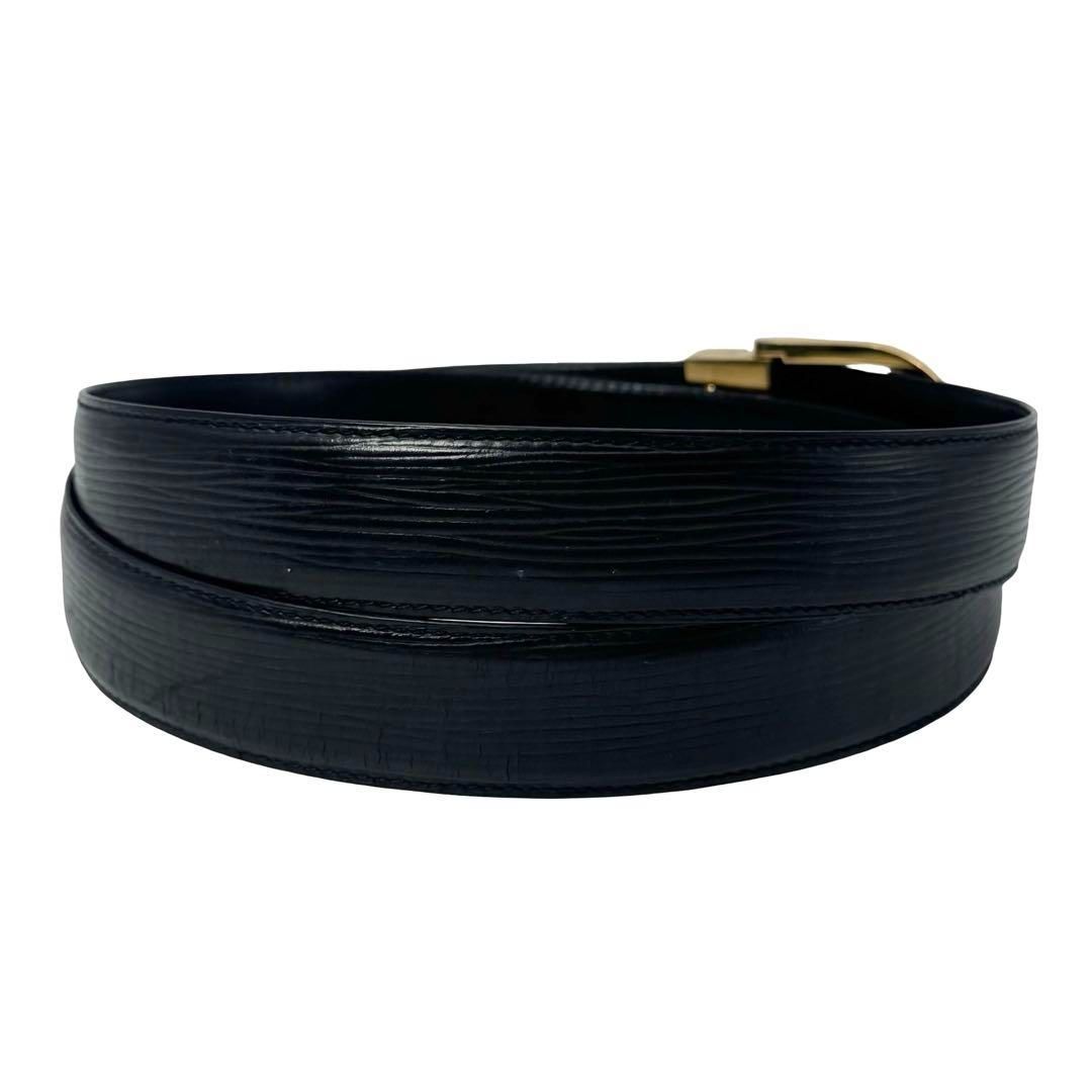  LOUIS VUITTON ルイヴィトン M 6832 エピ サンチュールクラシック ベルト ブラック×ゴールドバックル メンズ レディース ベルト 小物
