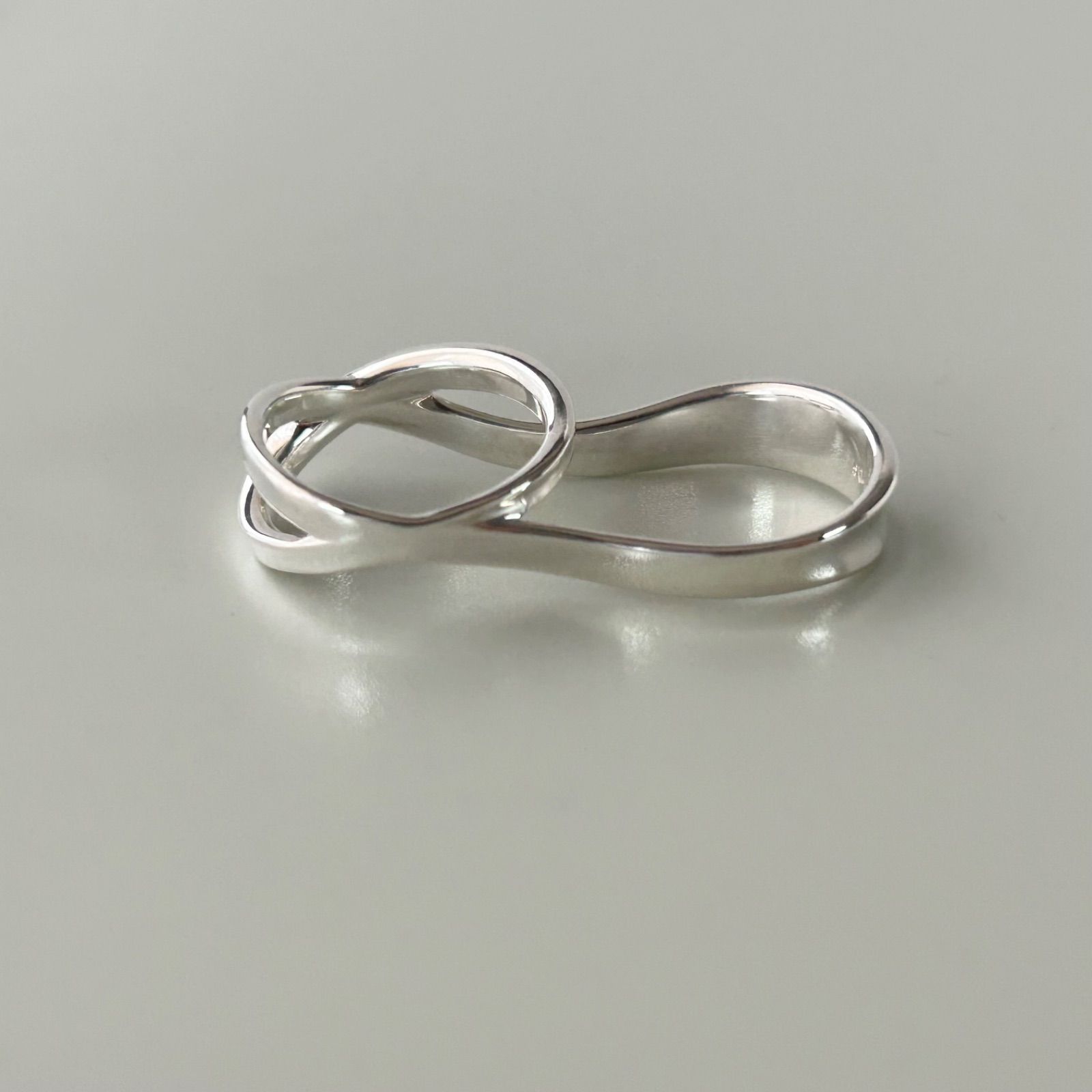 ジョージジェンセン 希少 618C マルシア ダブル リング 指輪 AG925 50