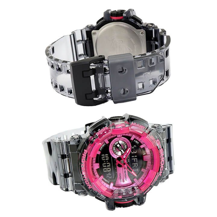 【未使用級の極美品】G-SHOCKアナデジGA-400外装新品／グレー×レッド CASIO Gショック GA-400SK-1A4 海外モデル メンズ 腕時計 カシオ