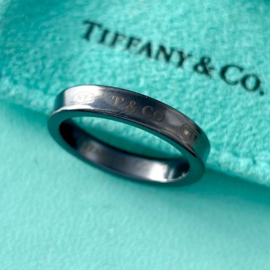 ティファニー 1837 ナロー リング ブラック チタン 17号 Q31fe - メルカリ