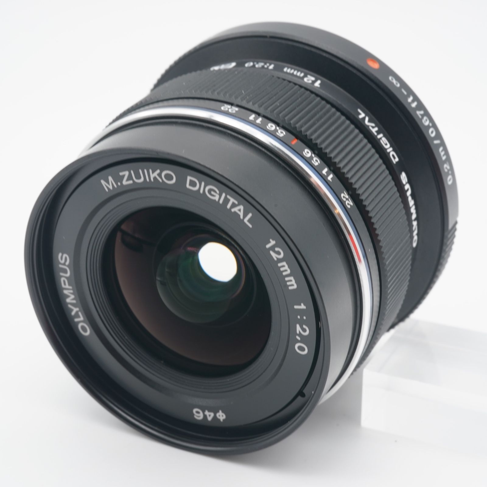 ほぼ新品 OLYMPUS オリンパス M.ZUIKO DIGITAL ED 12mm F2.0 ブラック 