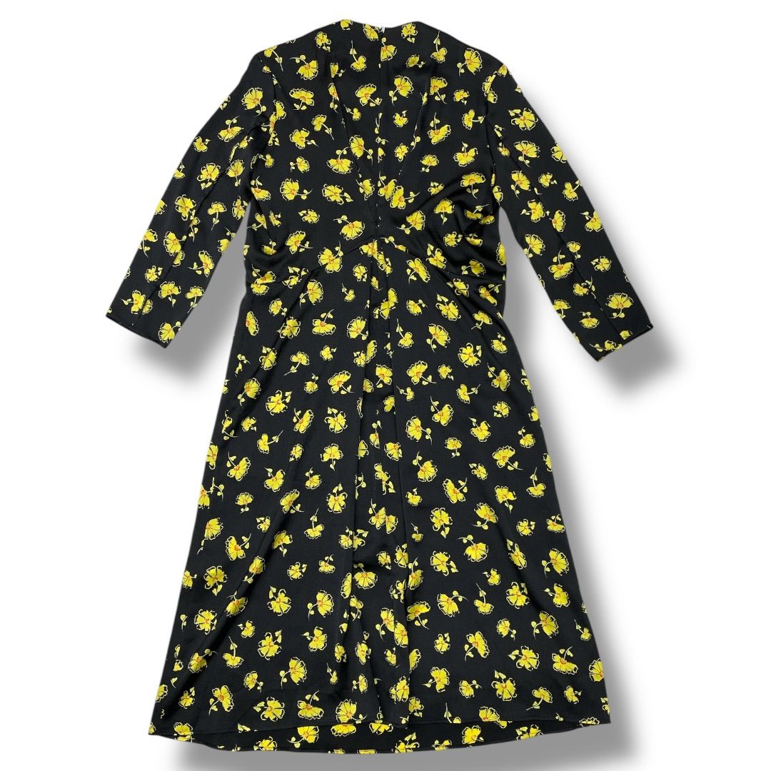 Ballsey ボールジィ ピコティプリント バックタックワンピース 花柄