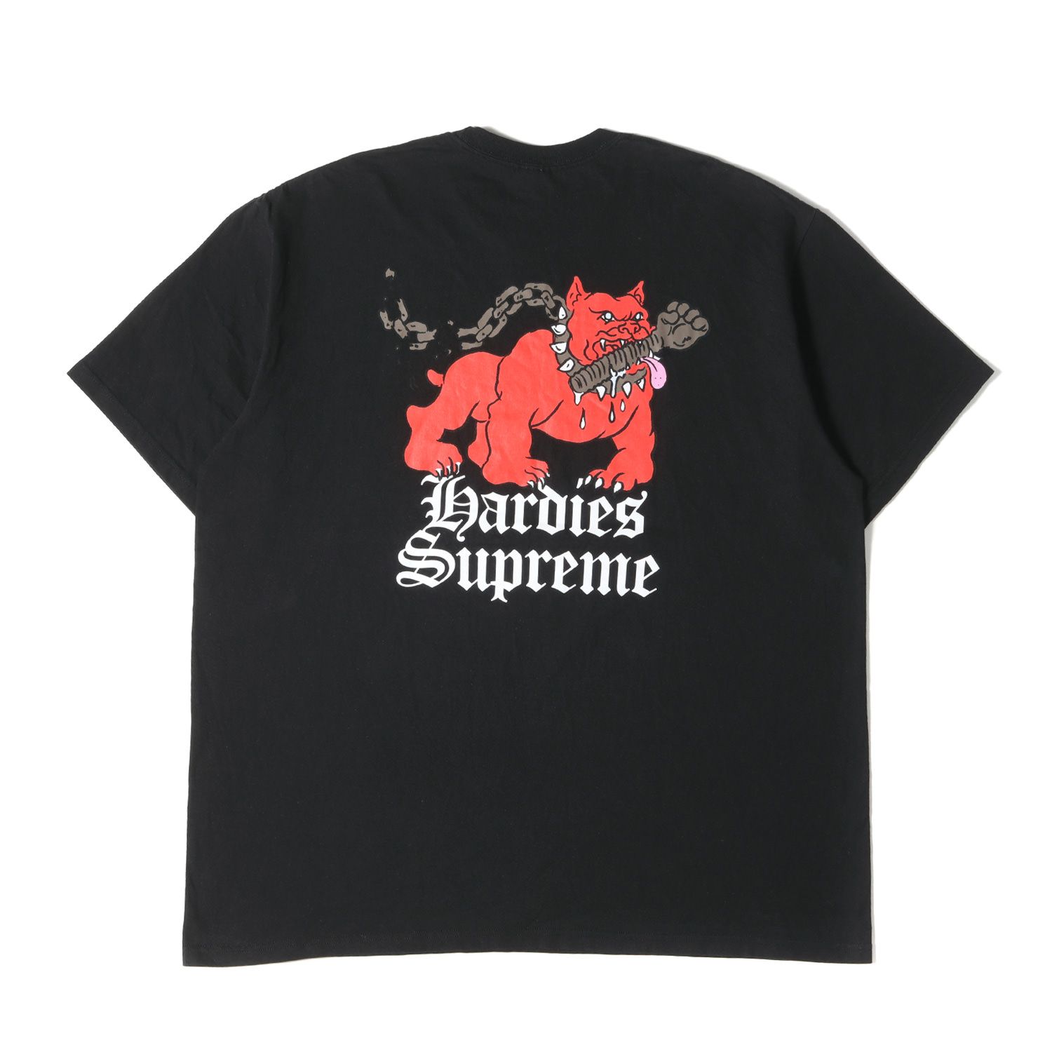 Supreme シュプリーム Tシャツ サイズ:XXL 23SS Hardies Hardware ドッグ グラフィック クルーネック 半袖Tシャツ Dog Tee ブラック 黒 トップス カットソー コラボ【メンズ】