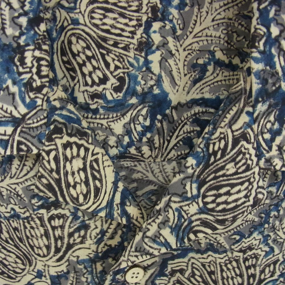 コッキ KHOKI 23SS 23ss-b-02 Kalamkari shirt 総柄 オープンカラー 