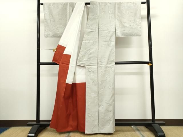 平和屋着物○上質な紬 花唐草文 正絹 逸品 未使用 CAAV9331ze - メルカリ