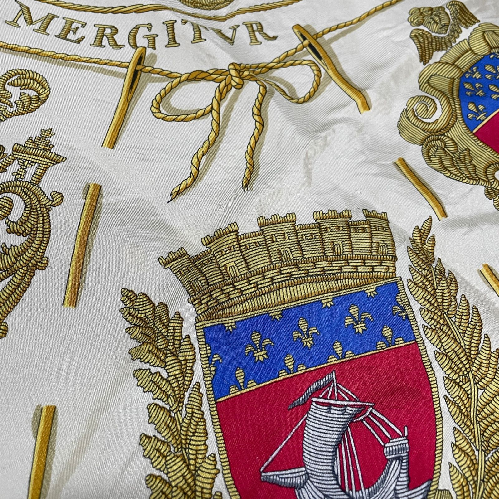 2509-177｜美品｜エルメス カレ 90 スカーフ シルク イエロー - メルカリ 