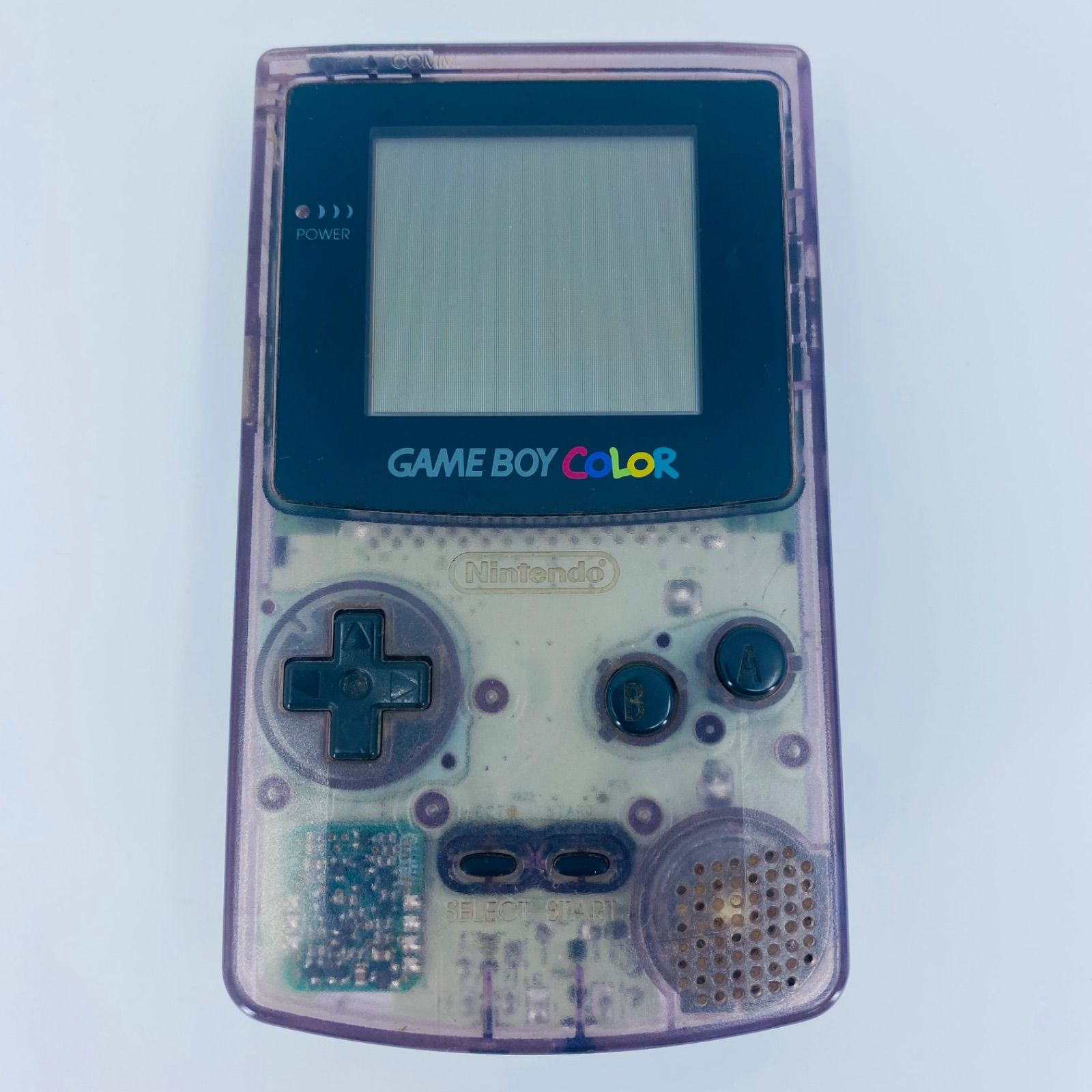 任天堂 ゲームボーイカラー 本体クリアパープル CGB-001 くし ジャンク