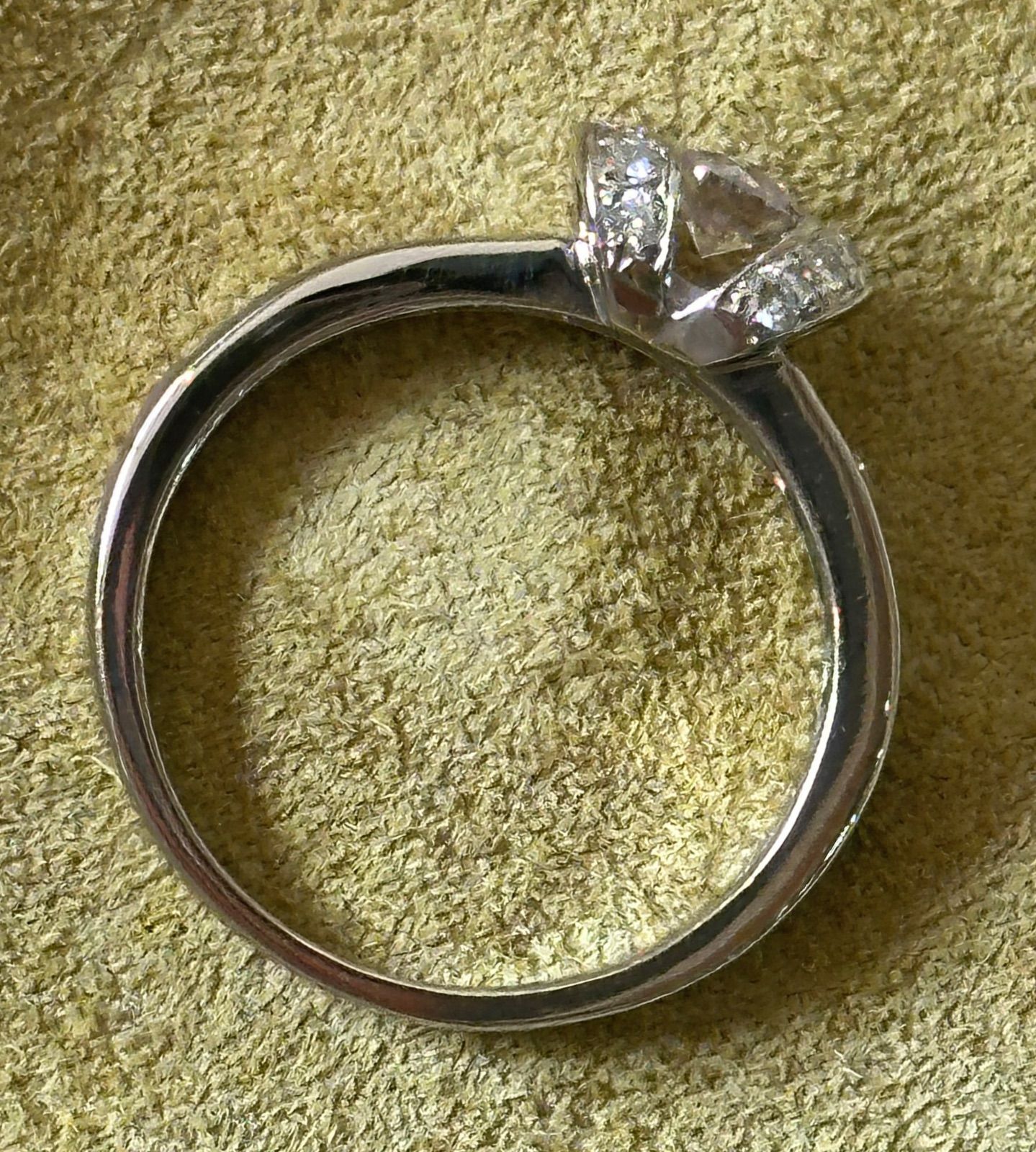 鑑別書付Pt900ライトピンクダイヤ0.224ctダイヤ0.37ctリング - メルカリ 