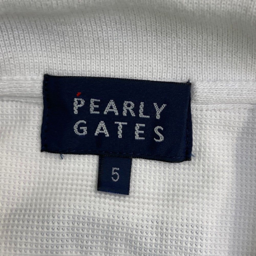 サイズ：5 PEARLY GATES パーリーゲイツ 半袖ポロシャツ 刺繍 総