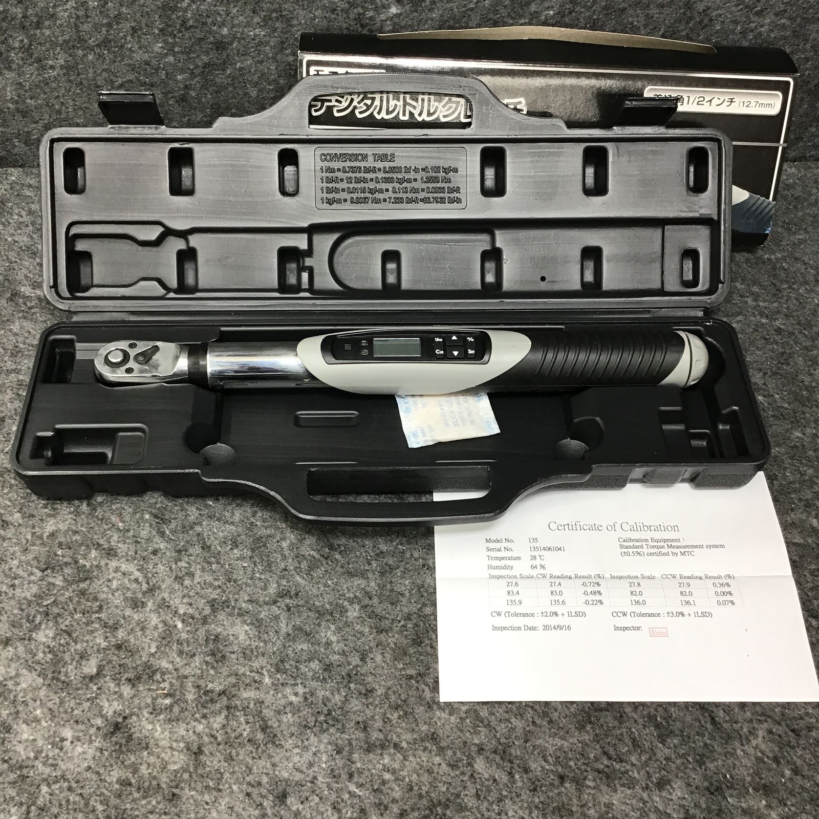 未使用品】LIXILビバ モニター付デジタルトルクレンチ 差込角1/2