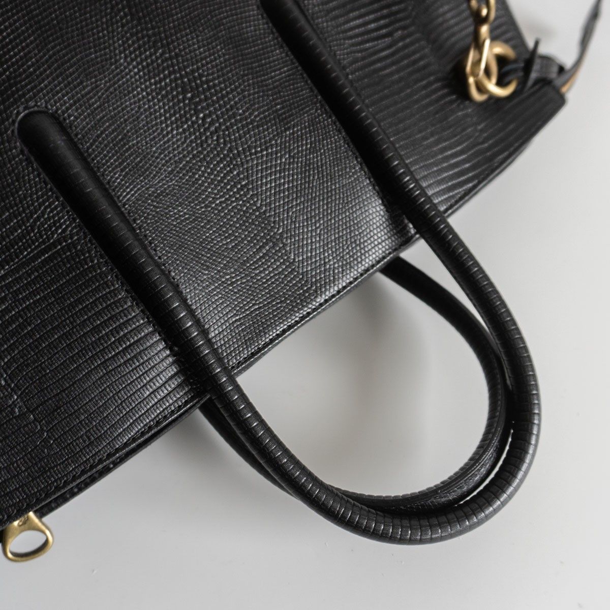 美品】 TOFF&LOADSTONE 【ジョリーリザード 2way バッグ】ブラック  