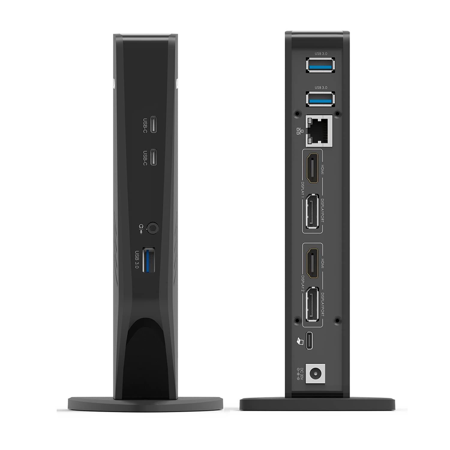 在庫処分 Xに対応 OS 出力 |拡張モード|ミラーモードに対応|3xUSB-A3.0ポート|3xUSB-Cポート|1xギガビット|1x音声入出力|Windows|Mac ドック|4Kディスプレイ出力|2xHDMIポート|2xDPポート|デュアル4K|シン