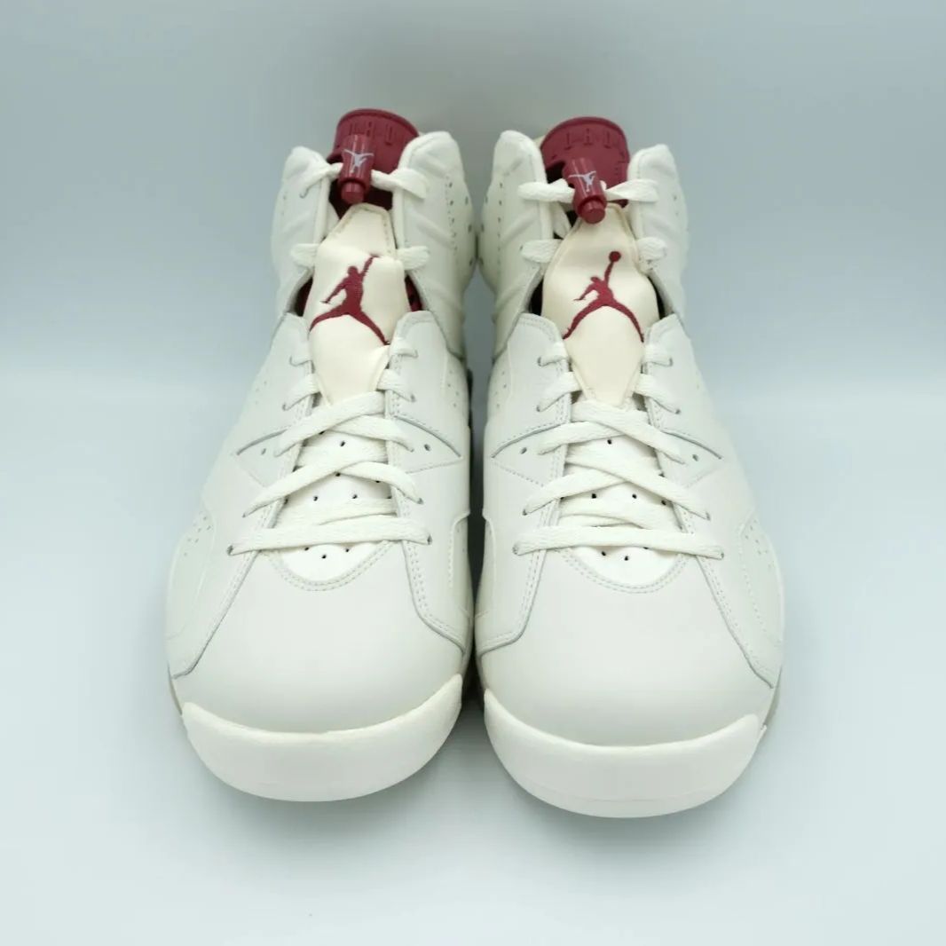 NIKE AIR JORDAN 6 RETRO MAROON 2015 ナイキ エア ジョーダン 6 レトロ マルーン 2015 白 赤 ベージュ  29cm 384664 116 - メルカリ