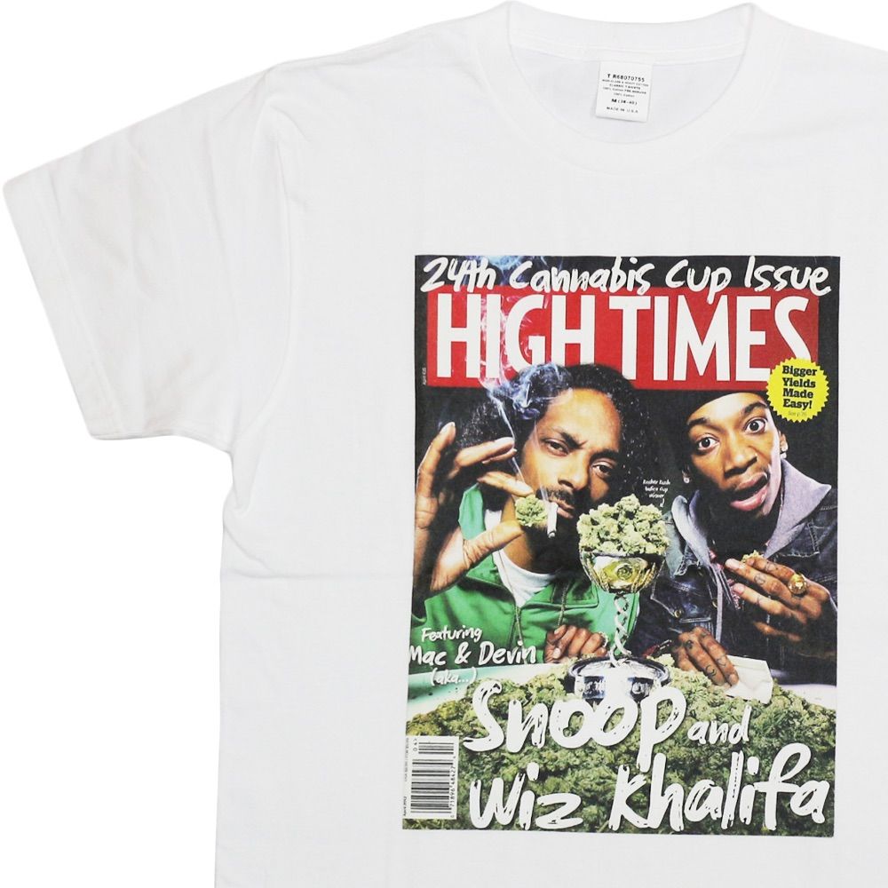 Wiz Khalifa Tシャツ ラップT バンドT 洋楽 初期 スヌープドッグ HIGH TIMES Snoop Dog & Wiz Khalifa | madstyle