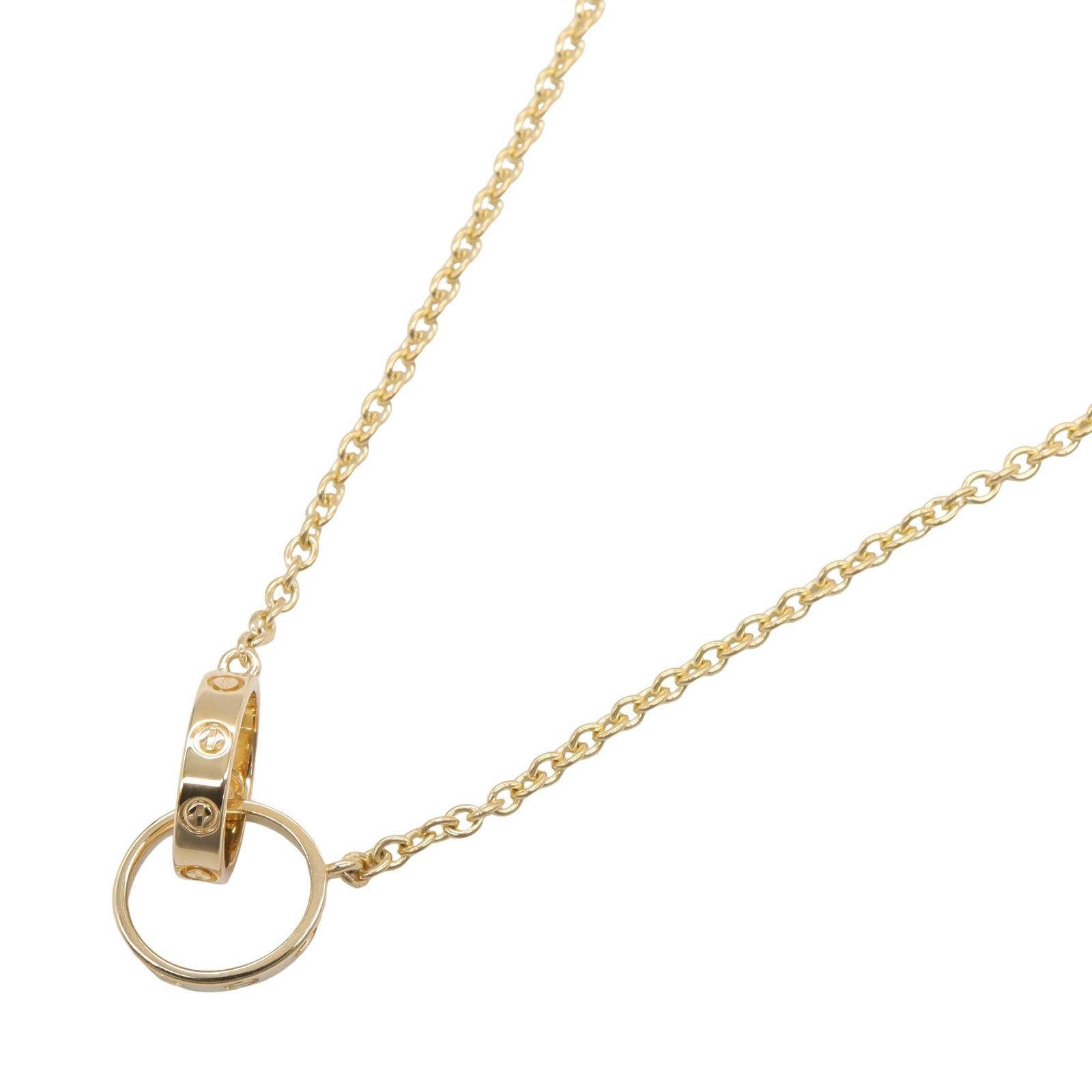 カルティエ CARTIER ネックレス ベビーラブ ネックレス B7212400 首回43.5㎝ K18 イエローゴールド ベビーラブ ネックレス レディース Used A