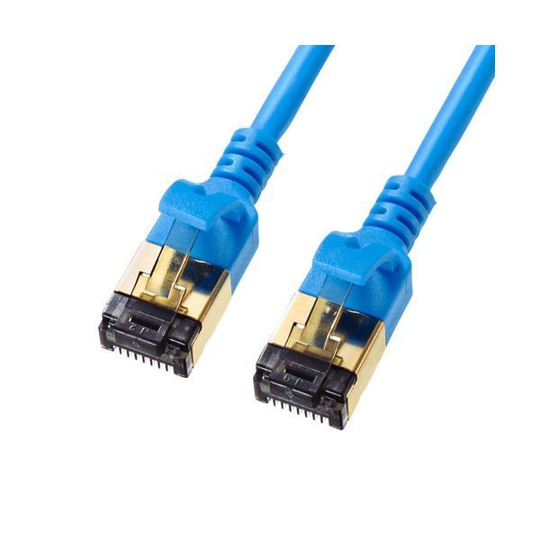 ❤︎専用❤︎ 5個セット】 サンワサプライ カテゴリ8細径LANケーブル KB-T8SL-003BLX5