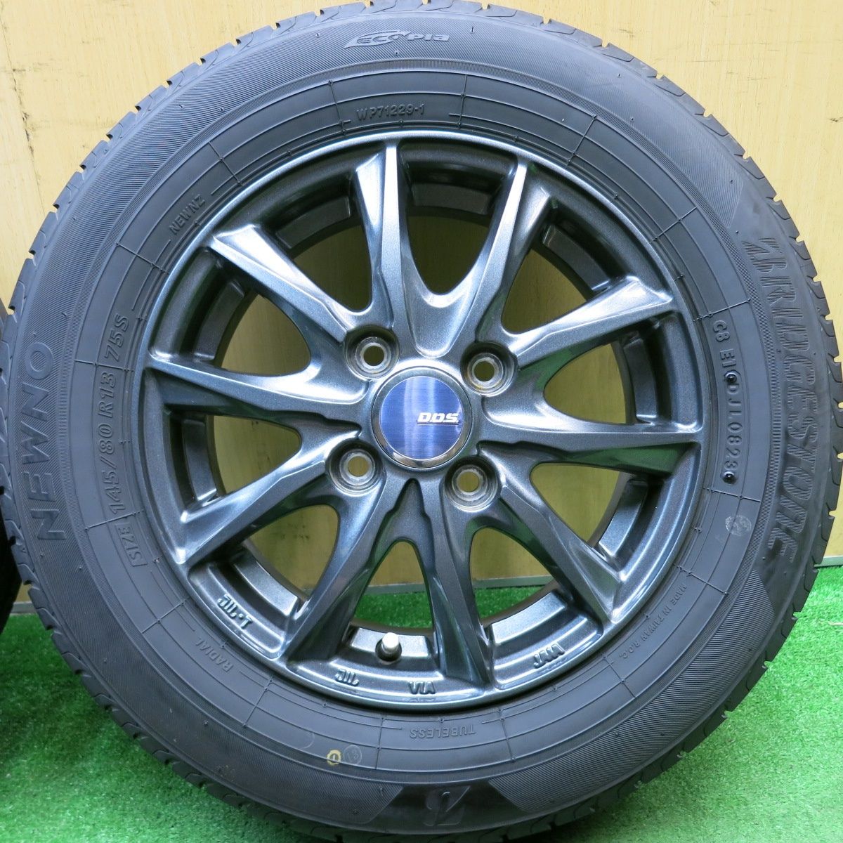 タイヤほぼ未使用！23年！キレイ☆145/80R13 ブリヂストン NEWNO 
