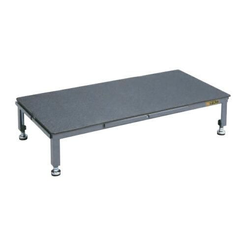 【新品・5営業日で発送】サカエ 足踏台連結タイプ高床用 900×450×200mm すべり止めマット 防振アジャスター付 SA-0945H (2231006)