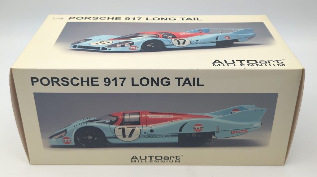 AUTOART 1|18MILLENNIUM PORSCHE 917L 17 24th LE MANS 1971 LIGHT BLUE|ORANGE 87170