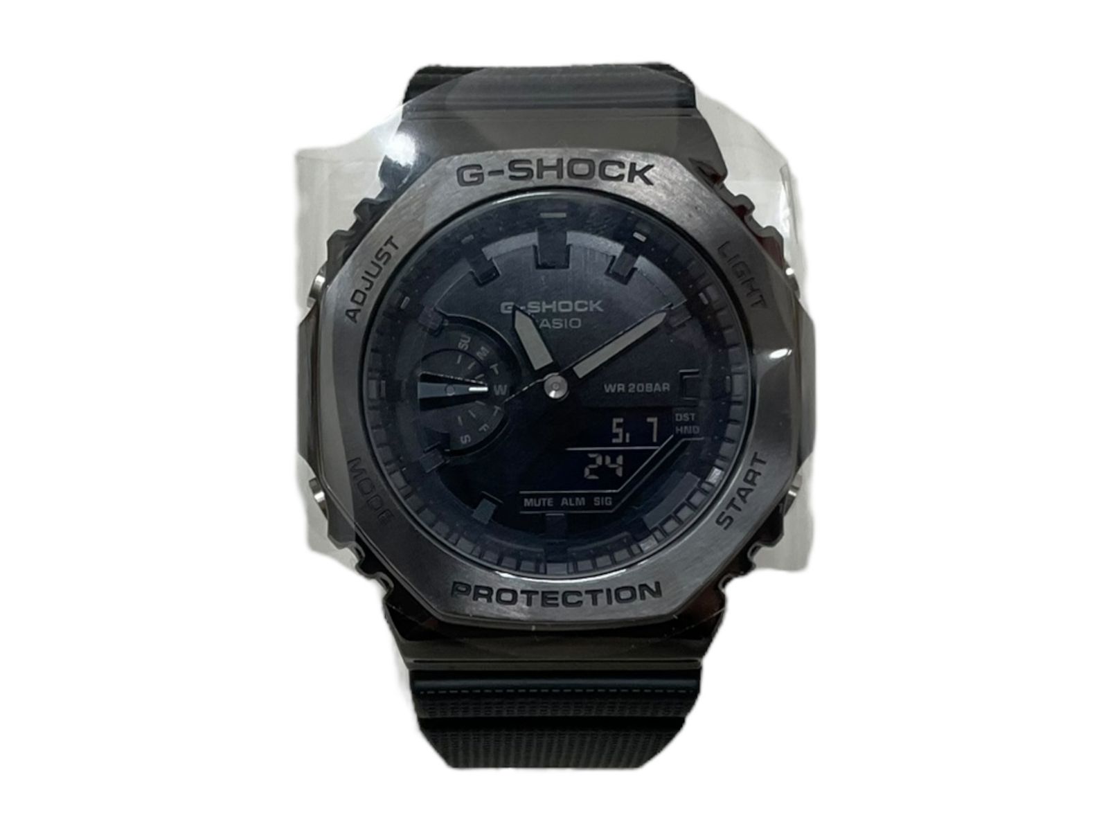 CASIO カシオ G-SHOCK Gショック メタルカバード デジアナ腕時計 クォーツ GM-2100BB ブラック メンズ|036